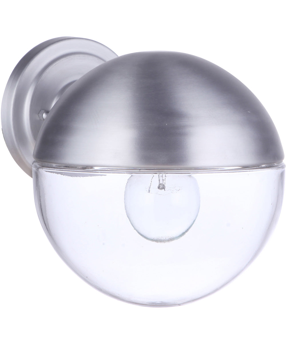 Evie 1-Light Outdoor Wall Light Satin Aluminum