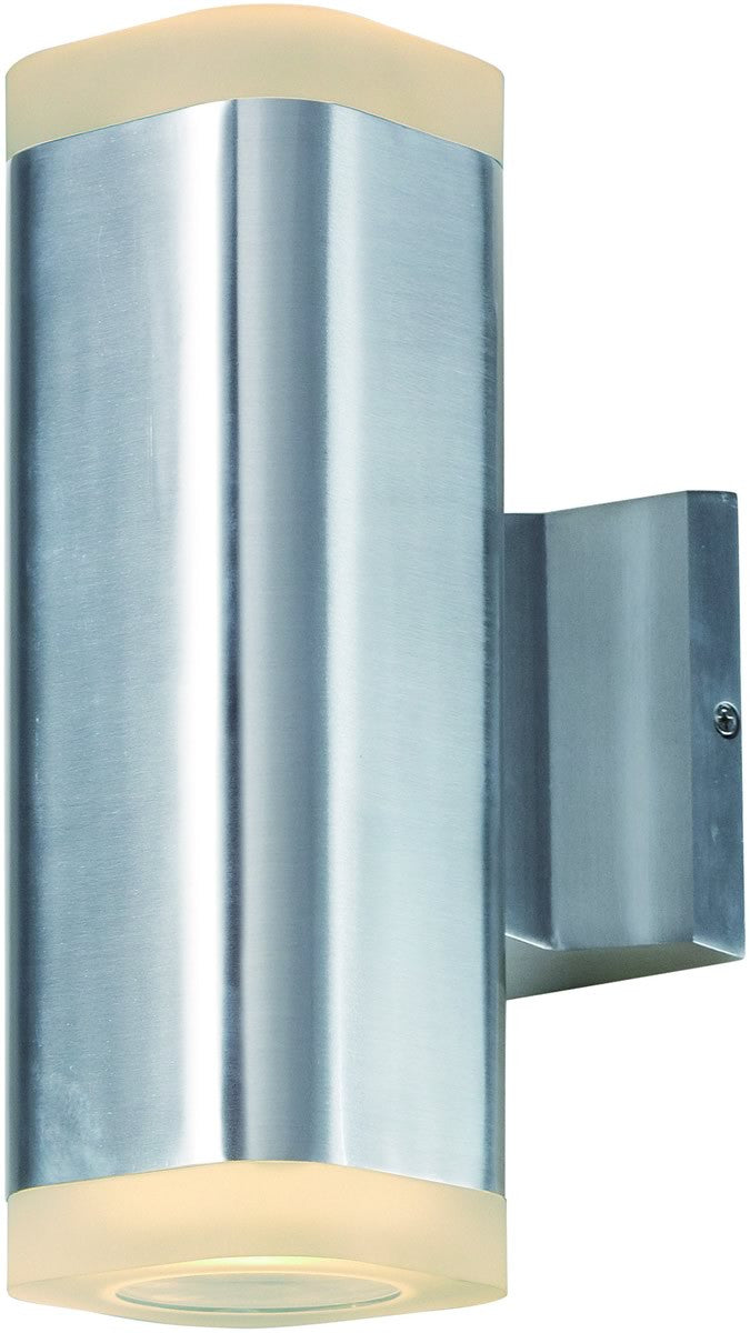 4"W Lightray LED Outdoor Wall Sconce Brushed Aluminum