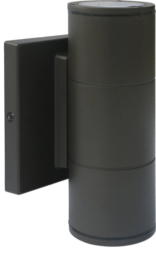 7"H 2-Light Outdoor LED Wall Light Bronze
