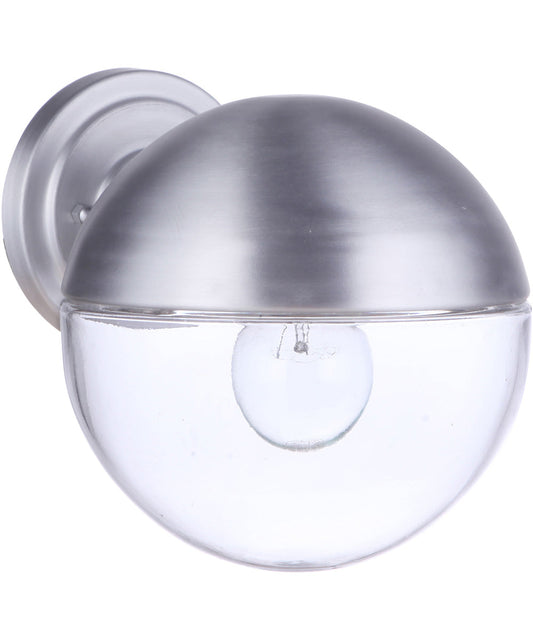 Evie 1-Light Outdoor Wall Light Satin Aluminum