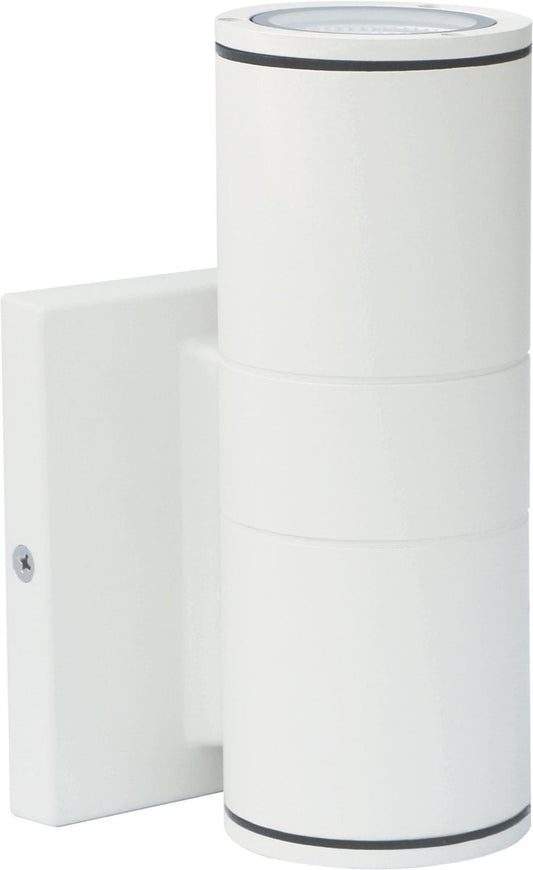 7"H 1-Light Outdoor LED Wall Light White